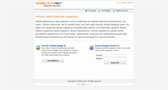 Desktop Screenshot of destek.weblica.net